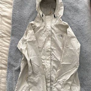 White North Face Raincoat
